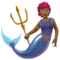 Merperson: Medium-Dark Skin Tone emoji on iPhone