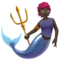 Merperson: Σκούρος τόνος δέρματος emoji στο iPhone (iOS 15.4)