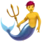 Merman emoji on iPhone