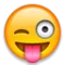 Winking Face with Tongue emoji on Apple iOS 4.0