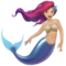 Mermaid: Medium-Light Skin Tone emoji on iPhone (iOS 12.1)