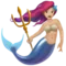 Mermaid: Medium-Light Skin Tone emoji on iPhone