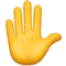 Raised Hand emoji on iPhone