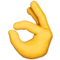 OK Hand emoji on Apple iOS 10.3