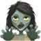 Woman Zombie emoji on iPhone