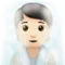 Person in Steamy Room: Light Skin Tone emoji on iPhone