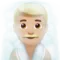 Person in Steamy Room: Medium-Light Skin Tone emoji on Apple iOS 11.1