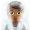 Person in Steamy Room: Medium-Dark Skin Tone emoji on Apple iOS 14.2
