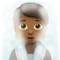 Person in Steamy Room: Medium-Dark Skin Tone emoji on iPhone