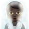 Person in Steamy Room: Dark Skin Tone emoji on Apple iOS 17.4