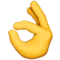 OK Hand emoji on iPhone