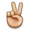 ️ Victory Hand emoji on Apple iOS 4.0