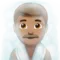Man in Steamy Room: Medium Skin Tone emoji on iPhone