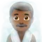 Man in Steamy Room: Medium-Dark Skin Tone emoji on iPhone