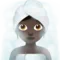 ️ Woman in Steamy Room: Dark Skin Tone emoji on Apple iOS 17.4