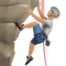 Person Climbing: Medium-Light Skin Tone emoji on iPhone