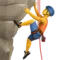 Man Climbing emoji on iPhone