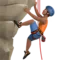 Man Climbing: Medium Skin Tone emoji on iPhone