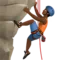 Man Climbing: Medium-Dark Skin Tone emoji on iPhone
