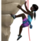️ Woman Climbing: Dark Skin Tone emoji on Apple iOS 12.1