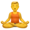 Man in Lotus Position emoji on iPhone