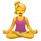 莲花坐姿的女人 iPhone 上的表情符号 (iOS 11.3)