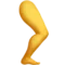 Leg emoji on Apple iOS 14.6