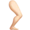 Leg: Light Skin Tone emoji on iPhone (iOS 12.1)