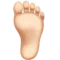 เท้า: สีผิวอ่อน อีโมจิบน Apple iOS 13.2