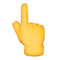 Backhand Index Pointing Up emoji on Apple iOS 9.3