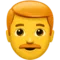 Man: Red Hair emoji on iPhone (iOS 14.6)