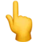 Backhand Index Pointing Up emoji on Apple iOS 16.4