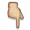 Baghåndsindeks peger nedad emoji på Apple iOS 5.0