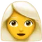 Woman: White Hair emoji on iPhone