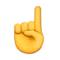 ️ Index Pointing Up emoji on Apple iOS 9.1
