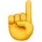 ️ Index Pointing Up emoji on Apple iOS 12.1