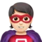 Superhero: Light Skin Tone emoji on iPhone