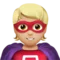 Superhero: Medium-Light Skin Tone emoji on Apple iOS 14.5