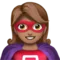 Super-herói: Tom de pele médio emoji no Apple iOS 12.2