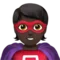 Υπερήρωας: Σκούρος τόνος δέρματος emoji στο iPhone (iOS 17.4)
