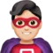 ️ Superheroi masculí: To de pell clar emoji a Apple iOS 12.2