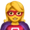 ️ Woman Superhero emoji on Apple iOS 12.1