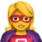️ Woman Superhero emoji on Apple iOS 17.4