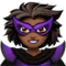 Supervillain: Medium-Dark Skin Tone emoji on iPhone (iOS 13.1)