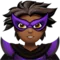 Supervillain: Medium-Dark Skin Tone emoji on iPhone (iOS 14.6)