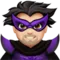 Man Supervillain: Light Skin Tone emoji on iPhone