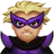 Man Supervillain: Medium-Light Skin Tone emoji on iPhone