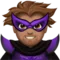 Man Supervillain: Medium Skin Tone emoji on iPhone (iOS 14.6)