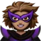 Woman Supervillain: Medium Skin Tone emoji on iPhone