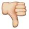 Kciuk w dół emoji na Apple iOS 5.1
